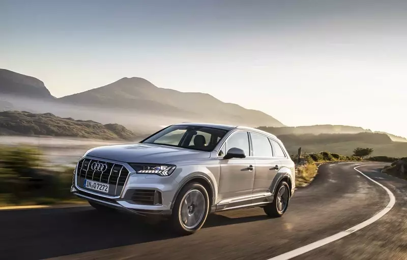 Pricing for the 2020 Audi Q7 three-row crossover starts at $55,795 USD