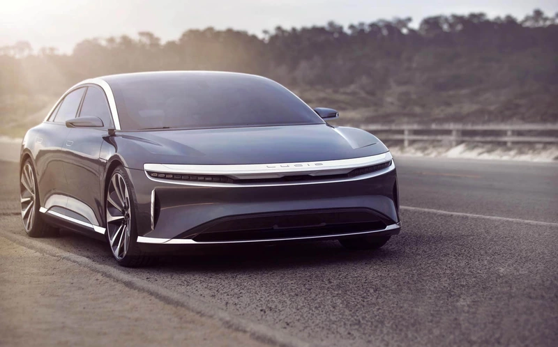 Lucid will introduce a production model of the Air electric sedan in April.