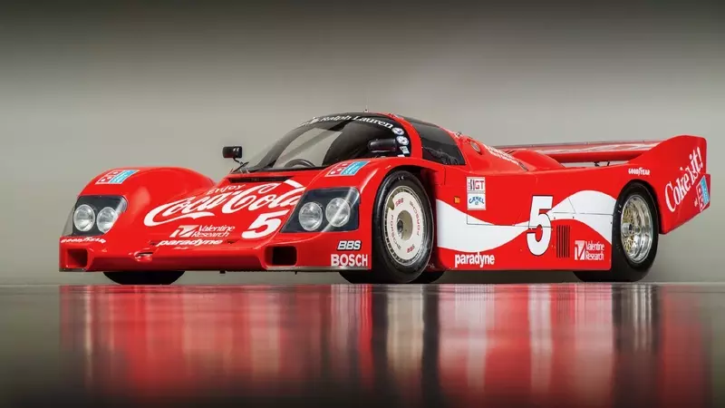 For sale is a 1984 Porsche 962 IMSA race car.