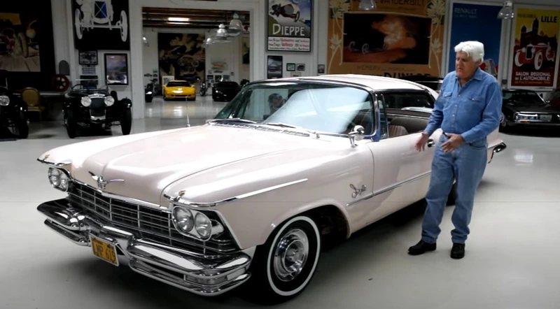 Jay Leno shows off his original 1957 Imperial automobile.