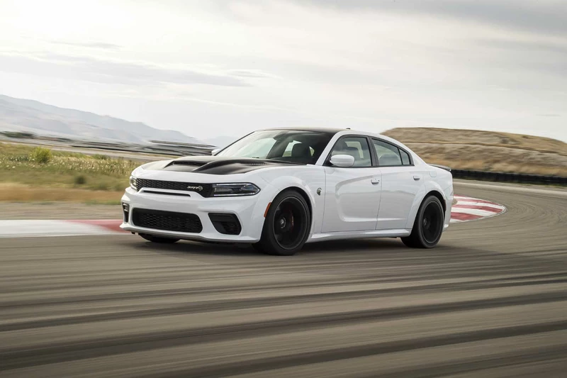 A 797-horsepower 2021 Dodge Charger SRT Hellcat Redeye comes to pick up the kids.