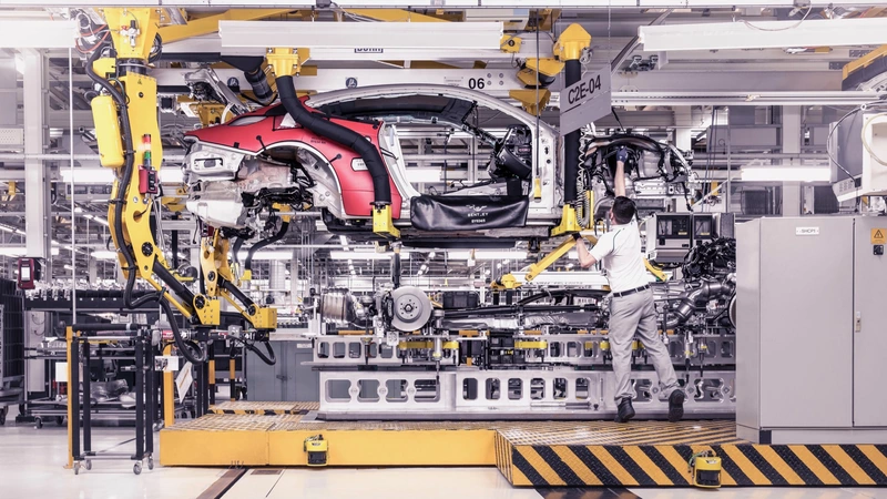 Inside the factory where the Bentley Continental GT was built.