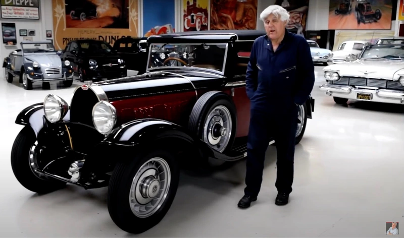 Jay Leno, a 1932 Bugatti Type 49, see here.