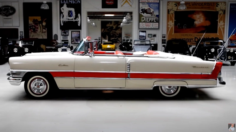 A 1955 Packard Caribbean in Jay Leno's garage.