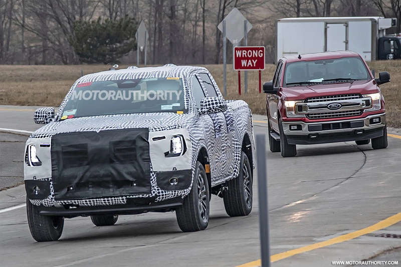 Ford Ranger 2022 spy shots: new mid-size pickup revealed