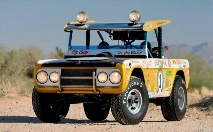 Parnelli Jones' Baja Race "Big Oli" Ford Bronco is for sale.