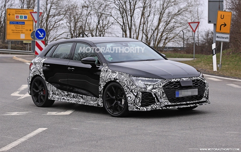 Spy shots of the 2022 Audi RS 3 Sportback: 400+hp hot-hatch soon to hit the market