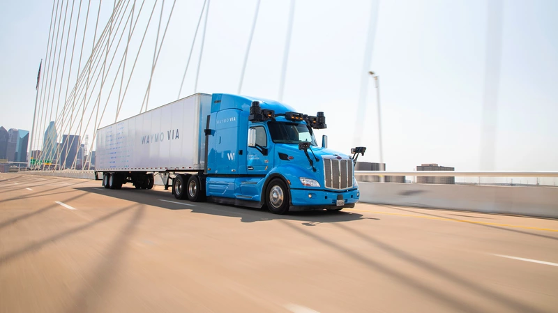 Waymo will transport goods in automated trucks with semi-trailers.