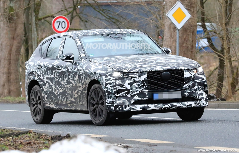 2023 Mazda CX-60 spy shots: premium SUV revealed March 8.