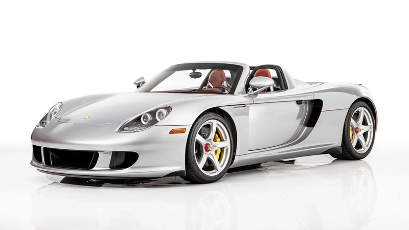 For sale is a 2004 Porsche Carrera GT with 27 miles on the odometer.