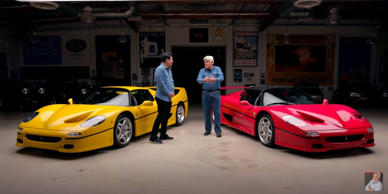 Jay Leno tests the Ferrari F50 again.