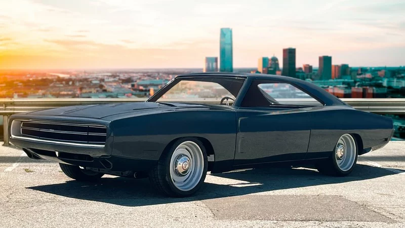 Carbon fiber 1970 Dodge Charger body for $199,000.