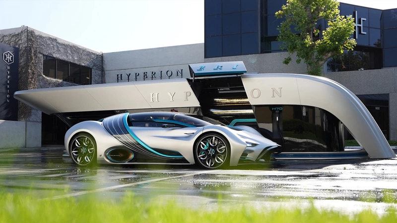 Hyperion Unveils Mobile Hydrogen Station for XP-1 Supercar