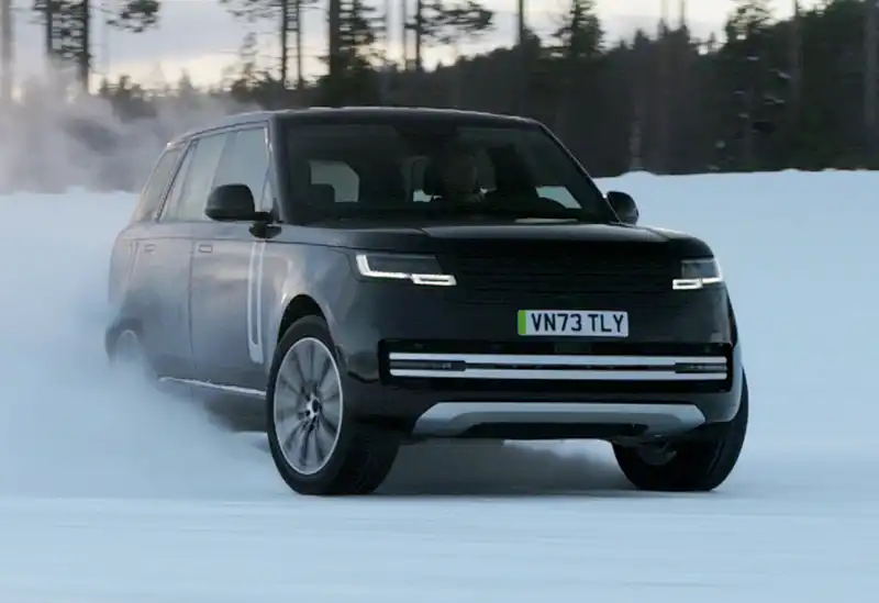 Range Rover Electric undergoes extreme cold weather testing.