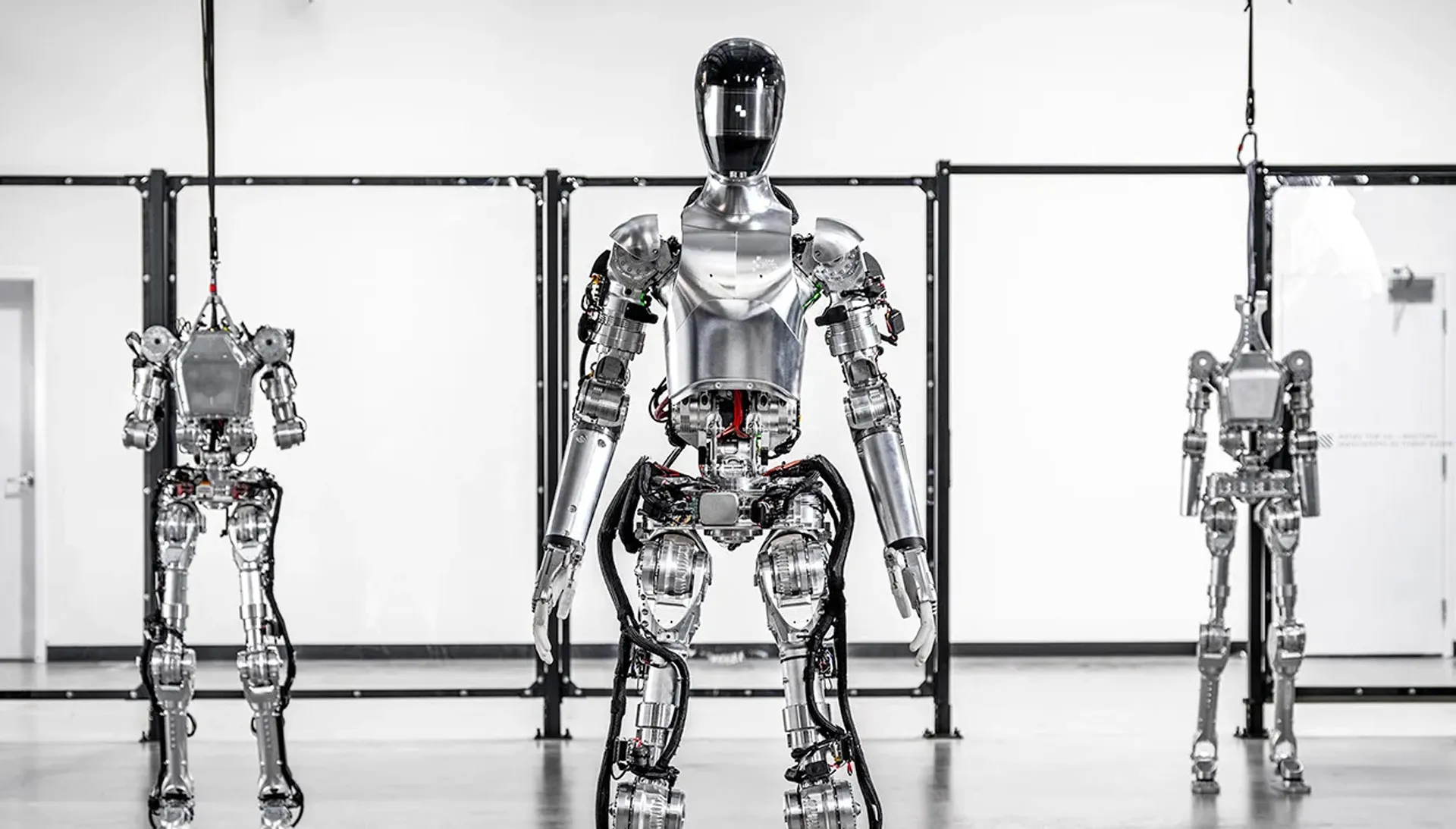 Humanoid robot "Figure 01" in training at BMW plant