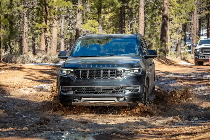 Electrified Jeep Wagoneer, expected by the end of 2025.